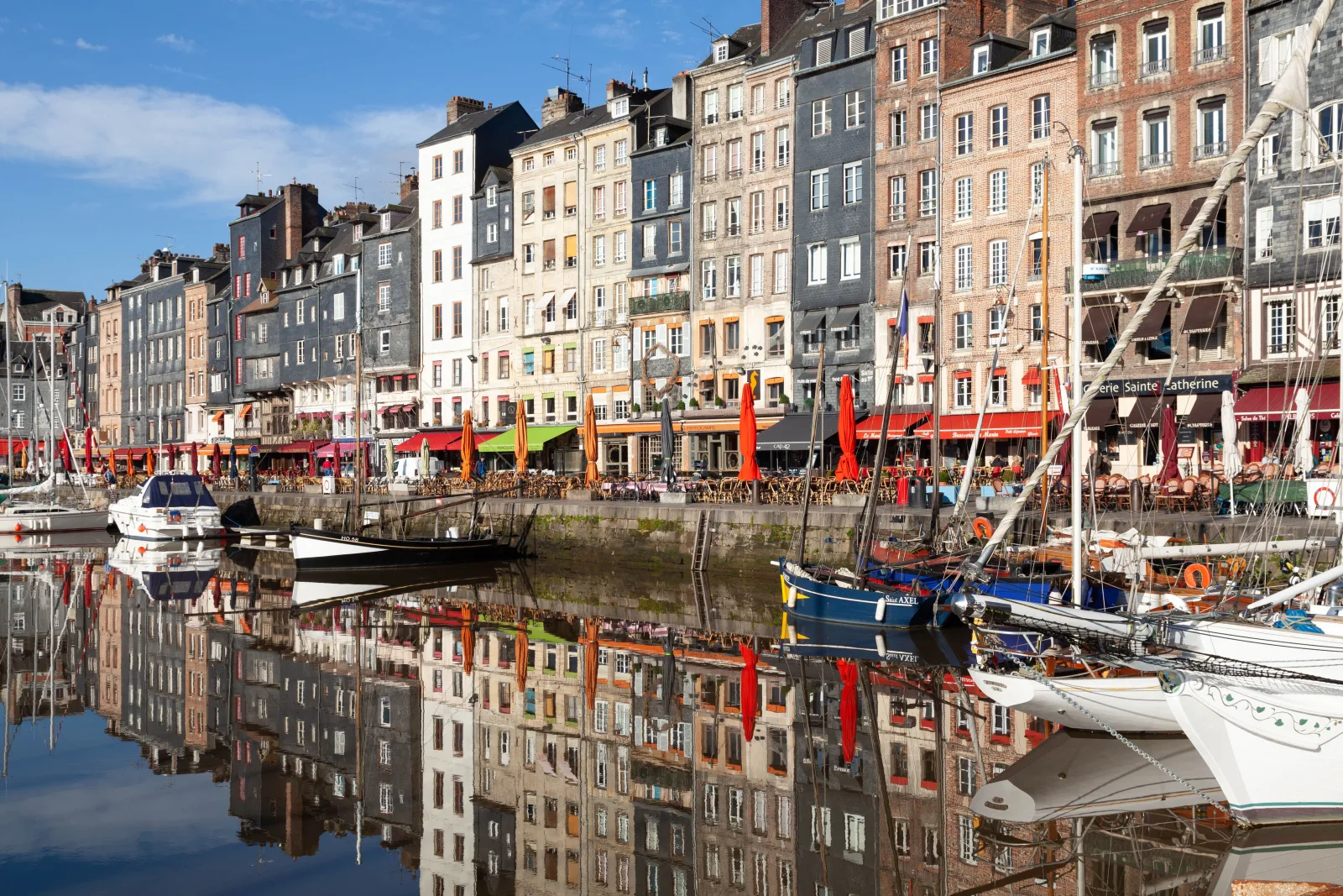 The harbour of Honfleur in Normandy