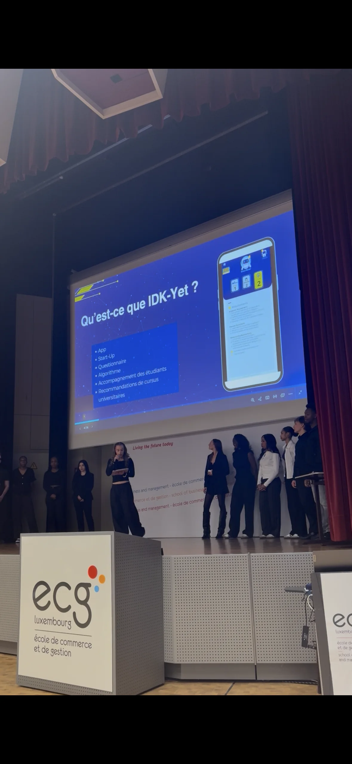 IDK-Yet presentation during Entrepreneurial Week at ECG