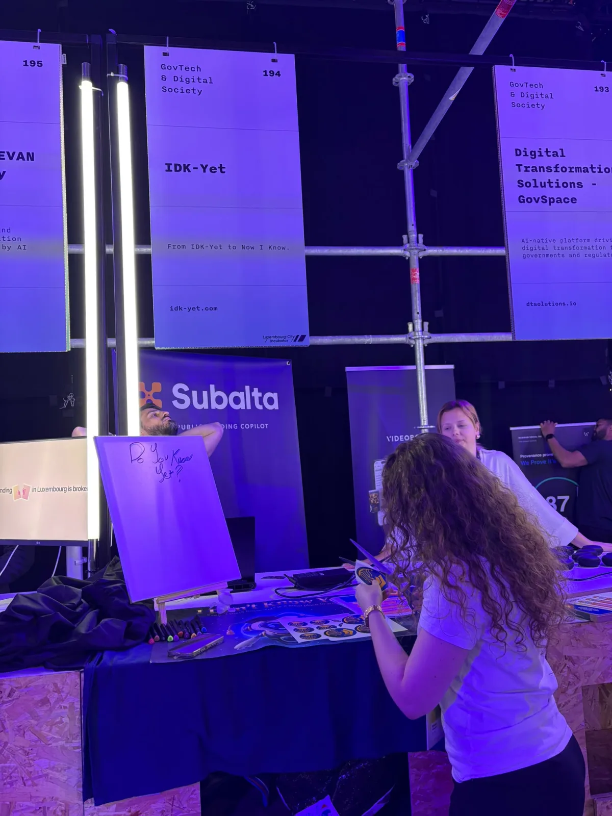 The IDK-Yet stand at Nexus Luxembourg