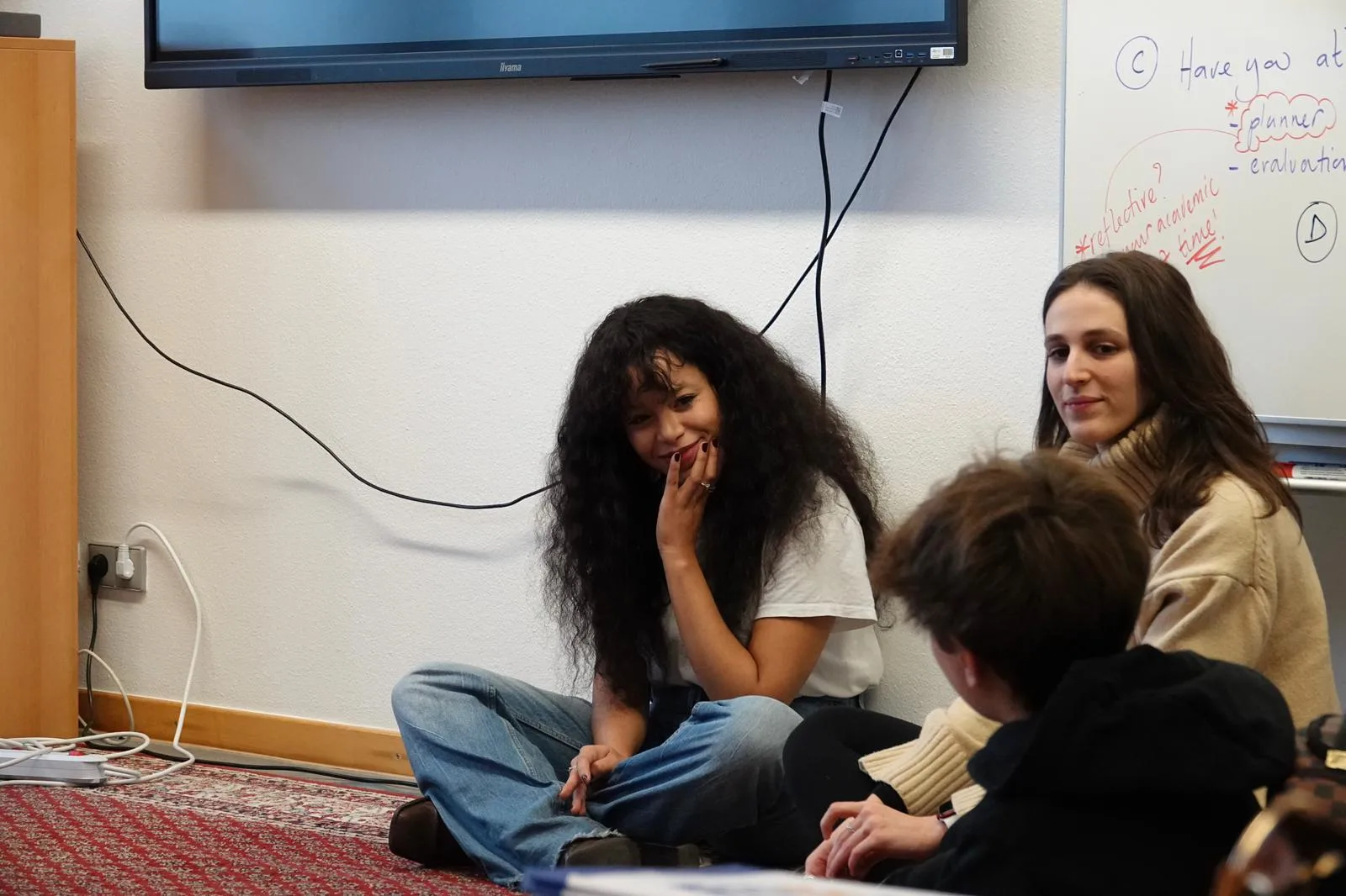 Students taking part in an IDK-Yet workshop