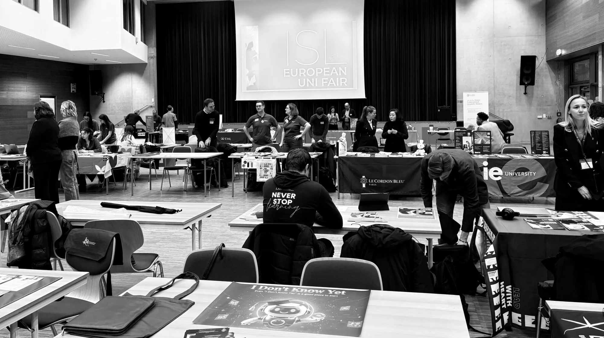 European University Fair before opening